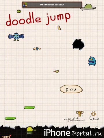 Doodle Jump HD v1.5 [Р�РіСЂС‹ РґР»СЏ iPad]